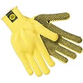 Memphis Gloves® Kevlar® Cut Resistant Gloves, Fiber, Knit-Wrist Cuff, L Size, Yellow, 12 Pair