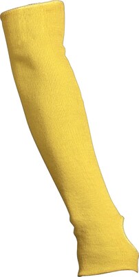 Memphis Gloves® Kevlar® Cut Resistant Sleeves, Fiber, Rolled Cuff, L Size, Yellow