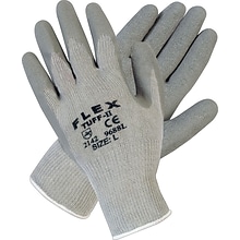 MCR Safety Memphis Flex Tuff II Palm and Fingertip Coated Gloves, Cotton Polyester Blend Shell, Smal