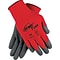 Memphis Glove Ninja Flex Coated Gloves, Nylon, XL, Gray/Red (N9680XL)