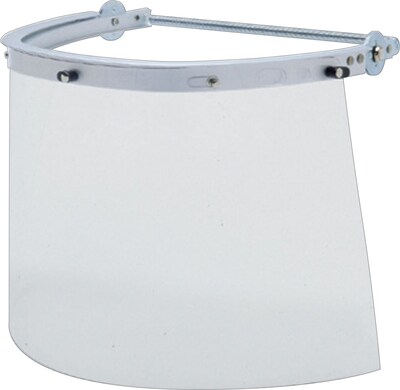 MCR Safety® Crews Regular Replacement Face Shield, Polycarbonate, 8x15-1/2", Clear