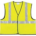 MCR Safety Economy Safety Vest, ANSI Class R2, Lime, L, 1 Each