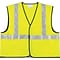 MCR Safety Economy Safety Vest, ANSI Class R2, Lime, L, 1 Each