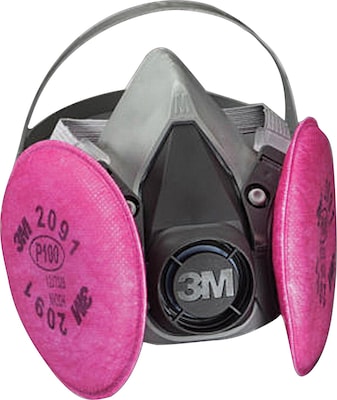 3M™ Half Facepiece Respirator Assembly, P100, With Particulate Filters 2091, Medium