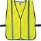 Ergodyne GloWear Non-Certified Standard Vest, Hook and loop, Lime, One Size Fits All, 24/Ct