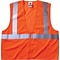 Ergodyne GloWear 8210Z High Visibility Sleeveless Safety Vest, ANSI Class R2, 2XL/3XL, Orange (21047
