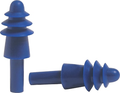 Howard Leightning® AirSoft® Reusable Earplugs, Blue, 27 dB, 50/Box