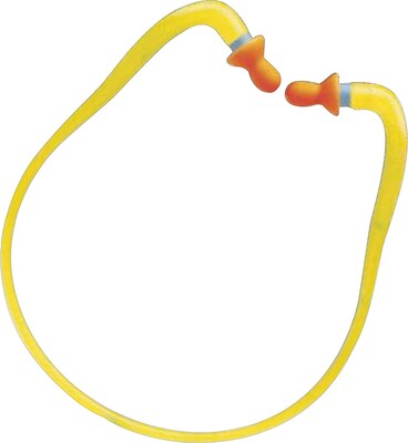 Howard Leight® Banded Earplugs, Orange/Red, 27dB, 10/BX