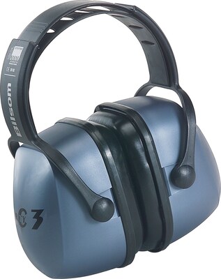 Howard Leight® Clarity™ Over-The-Head Earmuffs, Metallic Blue, 20 dB