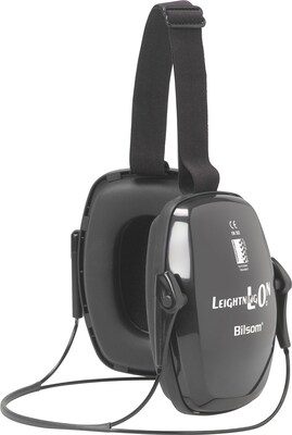 Howard Leight® Leightning® Noise-Blocking Earmuffs, LON Neckband, Black, NRR 22 dB