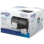 Angel Soft ps Compact Coreless Toilet Paper Starter Kit; Translucent Smoke Dispenser (5679500)