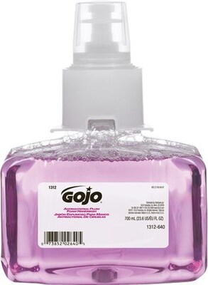 Gojo® Antibacterial Foam Hand Wash, Plum Scent, 700 ml, 3/Pk