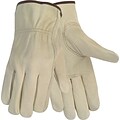 Memphis Gloves® Economy Leather Drivers Gloves, Medium, Beige