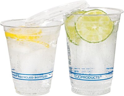 Eco-Products® BlueStripe™ Cold Cups, 12 oz., Clear, 1000/Carton (ECOEPCR12)