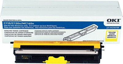 OKI 44250709 Yellow Toner Cartridge, Standard