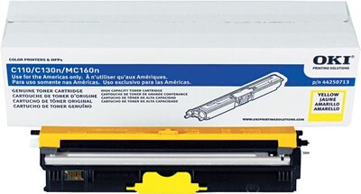 OKI 44250713 Yellow Toner Cartridge, High Yield
