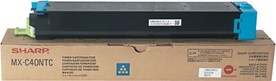 Sharp® MXC40NTC Cyan Laser Toner Cartridge