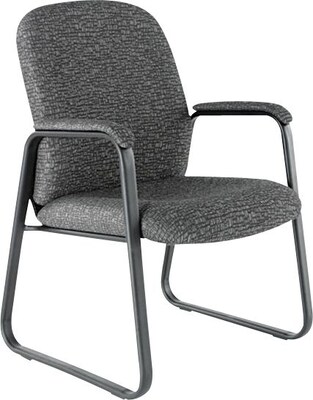 Alera® Genaro High Back 100% Polyester Guest Chair; Graphite