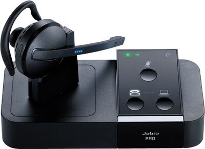 Jabra® Pro 9450 Mono 1.9GHz Wireless Office Telephone Headset with Noise-Canceling Microphone