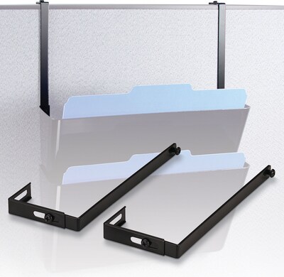 Officemate Metal Partition/Wall File Hangers, Black (21460)