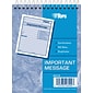 TOPS Phone Message Pad, 4-1/4" x 5-1/2", White/Canary, 50 Sheets/Pad(4010)