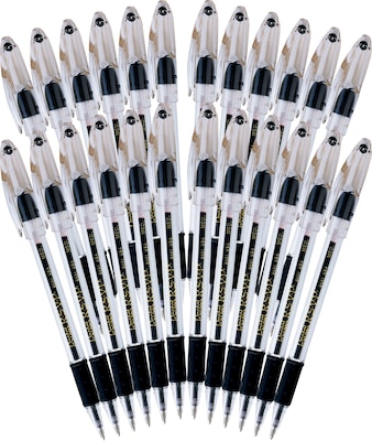 Pentel R.S.V.P. Ballpoint Pens, Medium Point, Black Ink, 24/Pack (BK91ASW-US)