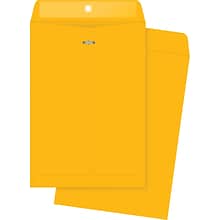 Quality Park Clasp & Moistenable Glue Catalog Envelope, 7 x 10, Brown Kraft, 100/Box (37868)