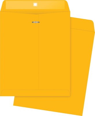 Quality Park Clasp Catalog Envelope, 12 x 10, Kraft, 100/Box (37895)