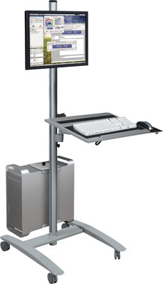 Balt Beta 67H x 32W x 33D Sit-Stand Presentation Workstation, Gray (27614)