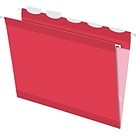 Pendaflex® Ready Tab® Hanging File Folders, Letter, 1/5-Cut, Red