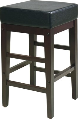 OSP Designs® Metro Faux Leather Bar Stool, 24, Espresso