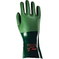 Ansell® Scorpio® Neoprene Coated Gloves, Interlock Knit, Gauntlet Cuff, Size 9, Green, 12 Pair/Box