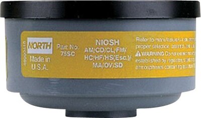 North Safety® Gas and Vapor Cartridges, Organic Vapor