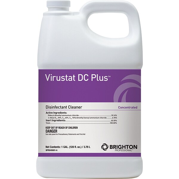 Brighton Professional™ Virustat DC Plus™ Disinfectant Cleaner, 1 Gallon, 4/Ct