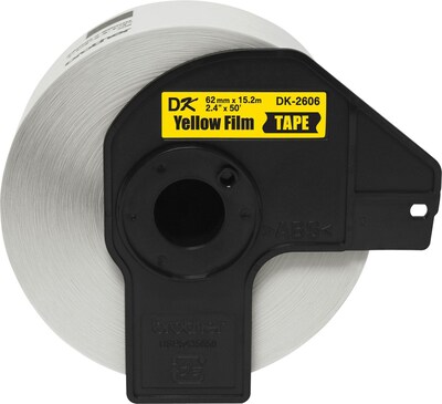 Brother® Continuous Length Black/Yellow 2-3/7 Film Labe Tape