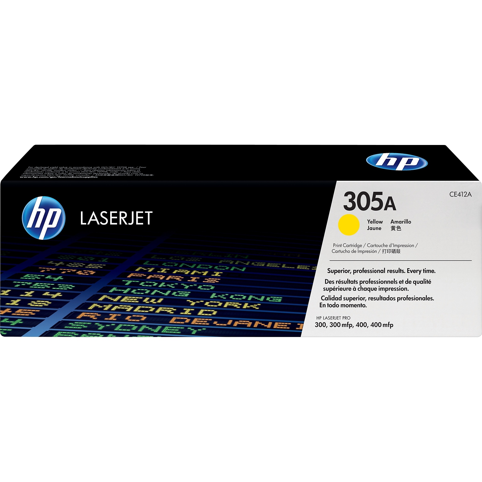 HP 305A Yellow Standard Yield Toner Cartridge   (CE412A)