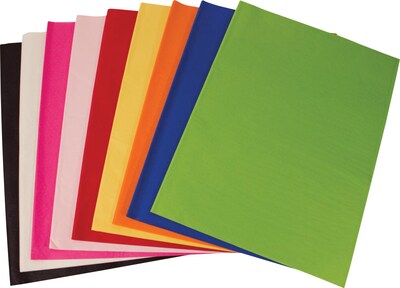 SatinWrap Solid Orange Tissue Paper Sheets, Size 20" x 30"