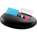 Post-it® Pop-up Combo Dispenser for 3 x 3 Notes, Black, Pebble-Shaped (PBL100)