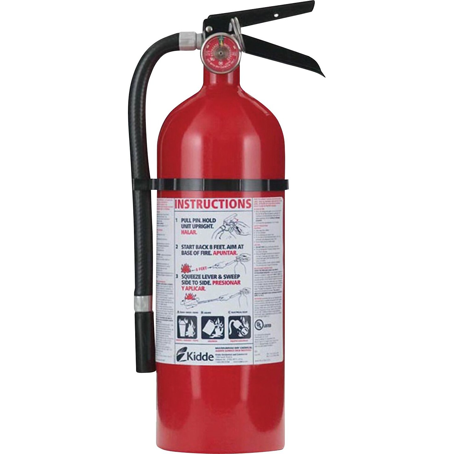 Kidde Monoammonium Phosphate Fire Extinguisher, 100 psi