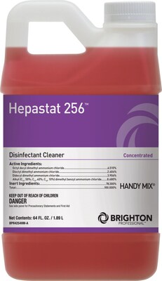 Brighton Professional™ Hepastat 256™ Restroom Cleaner, Handy Mix, Dilutable, 64 Oz.