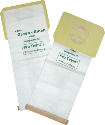 Green Klean® Replacement Vacuum Bags, For ProTeam ProLux, ProForce 1500 & 1500XP,1200XP, ProCare 15