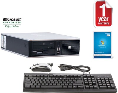 Refurbished HP DC7900, 250GB Hard Drive, 4GB Memory, Intel Core 2 Duo, Win 7 Pro