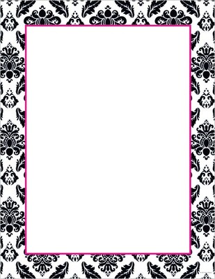 Great Papers® Black & White Damask Stationery, 80/Pack