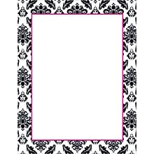 Great Papers® Black & White Damask Stationery, 80/Pack