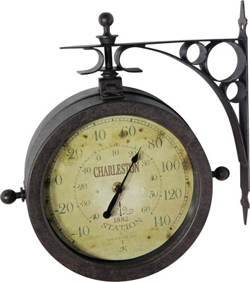 Indoor/Outdoor 8 Double-Sided Antique Clock