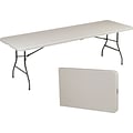 Quill Brand® Folding Table, 96L x 30W, Platinum (79158)