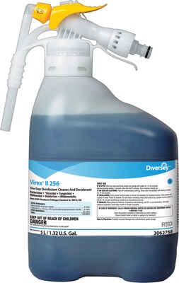 Virex II 256 One-Step Disinfectant for Diversey RTD, Mint Scent, 168.96oz.