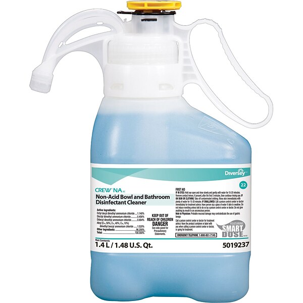 Crew NA SC Non-Acid Bowl & Bathroom Restroom Cleaner for Diversey SmartDose, Floral Scent, 47.3oz.