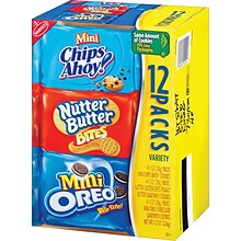 Nabisco Mini Cookies Variety Pack, 1 oz., 48 Packs/Box (NFG02024)