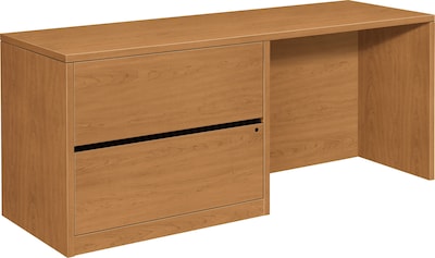 HON 10500 Series Credenza with Left Lateral File, Harvest, 29.5H x 72W x 24D